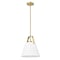 Z-Lite Z-Studio Pendant, 1-Light, 12.5 In.W x 14 In.H, Heritage Brass/Ivory 743P12-HBR - alternate 3